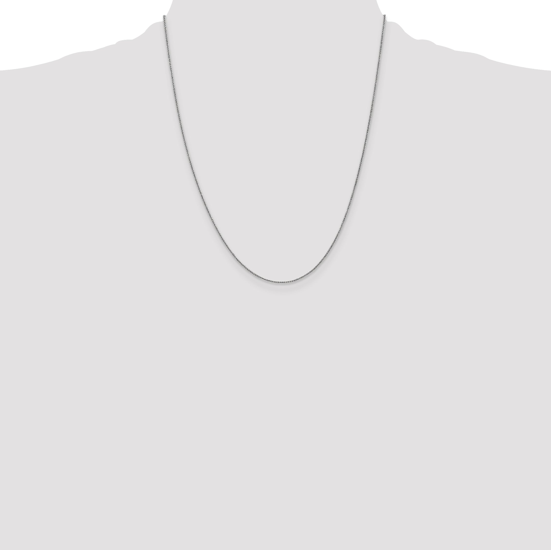 14k White Gold .85mm Spiga Chain