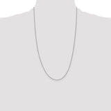 14k White Gold .85mm Spiga Chain