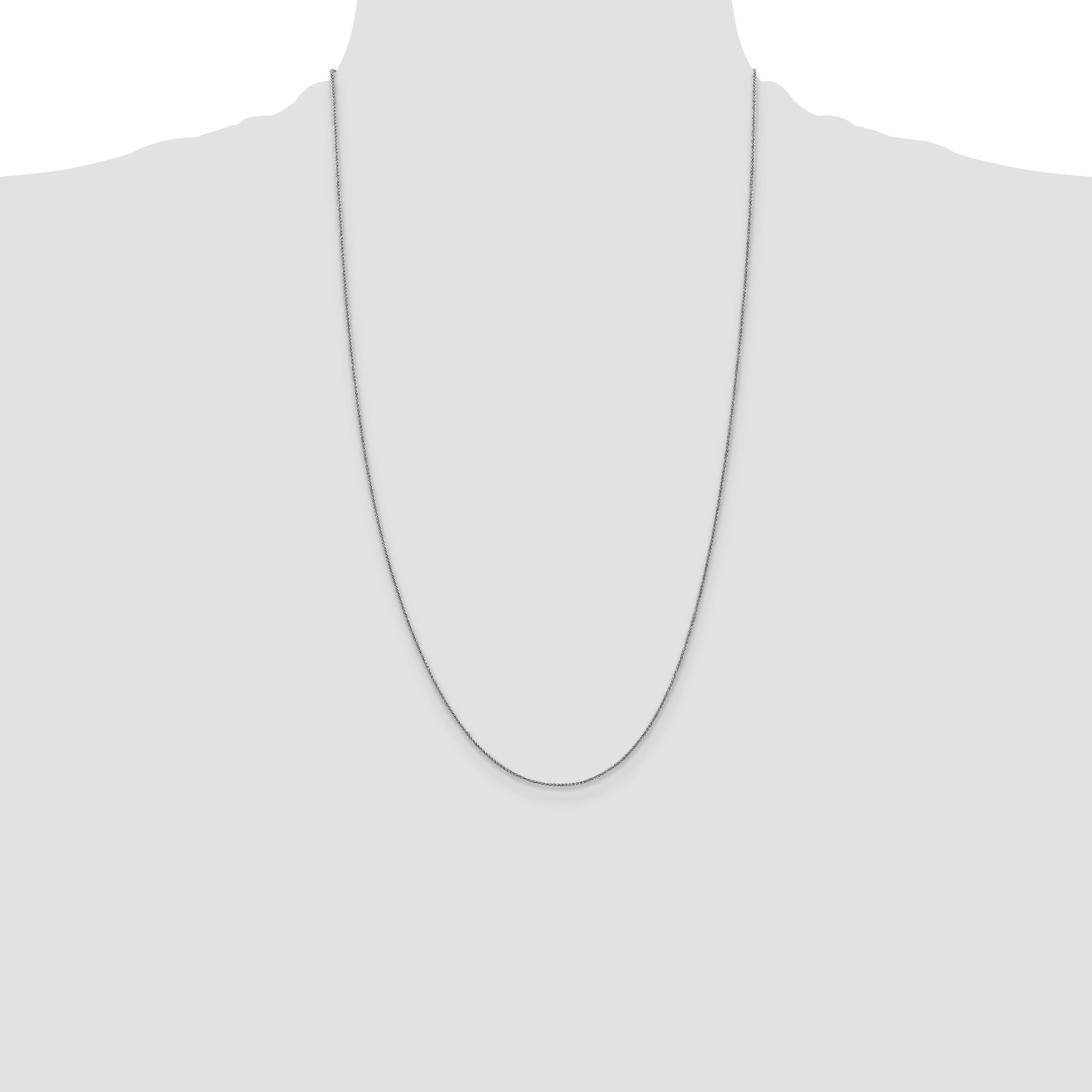 14k White Gold .85mm Spiga Chain