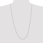 14k White Gold .85mm Spiga Chain