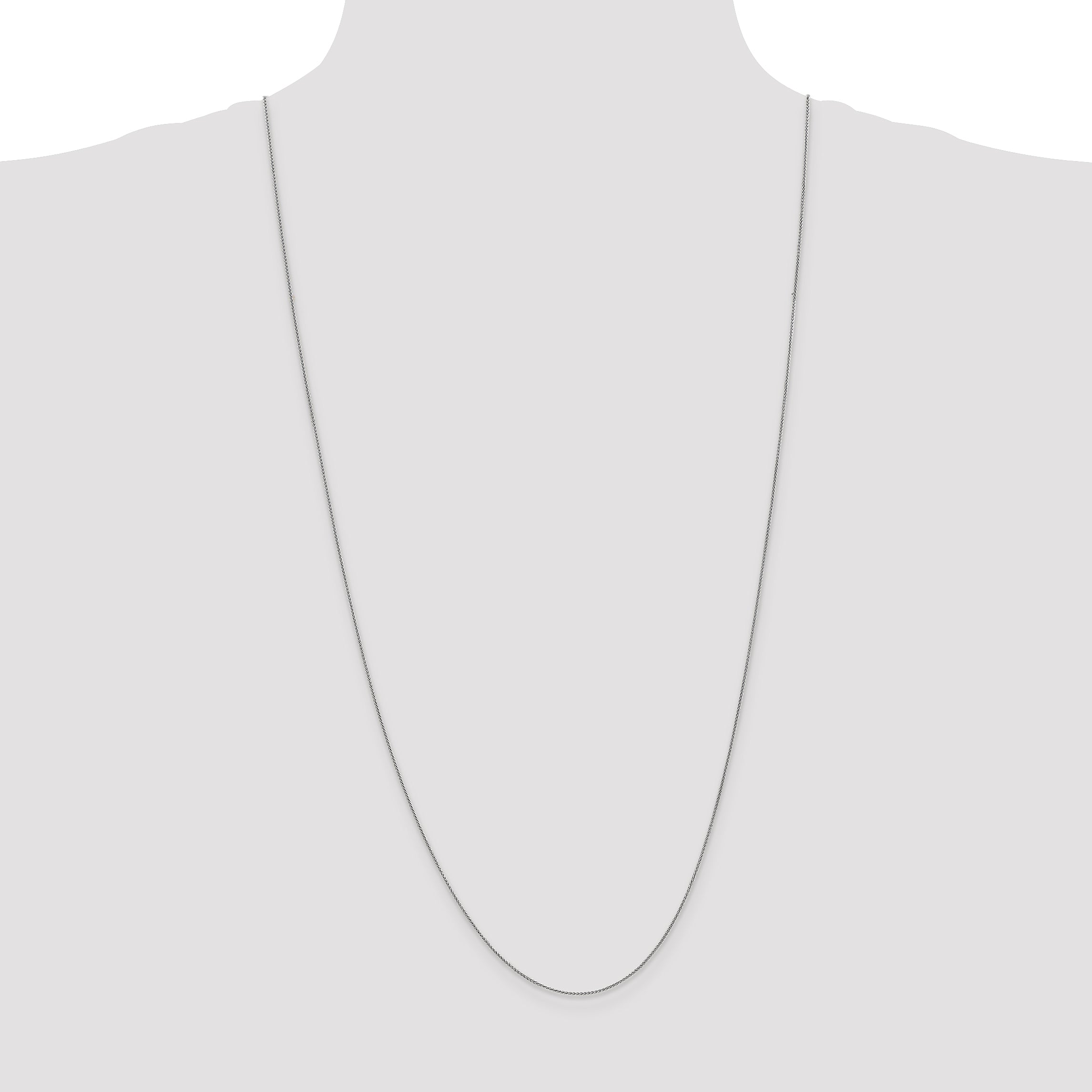 14k White Gold .85mm Spiga Chain