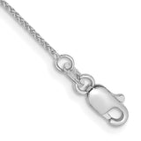 14k White Gold .85mm Spiga Chain