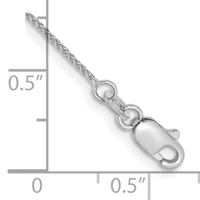 14k White Gold .85mm Spiga Chain