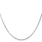 14k White Gold .9mm Curb Pendant Chain