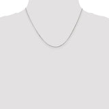 14k White Gold .9mm Curb Pendant Chain
