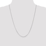 14k White Gold .9mm Curb Pendant Chain