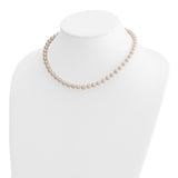 14k 6-7mm Round White Saltwater Akoya Cultured Pearl Necklace