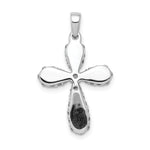 14k White Gold 5/8ct. Diamond Cross Pendant