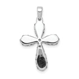14k White Gold 5/8ct. Diamond Cross Pendant