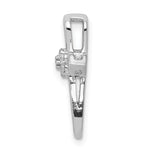 14k White Gold 1/20ct. Diamond Cross Pendant