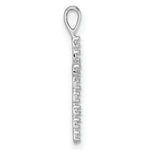14k White Gold Latin Cross Pendant Mounting
