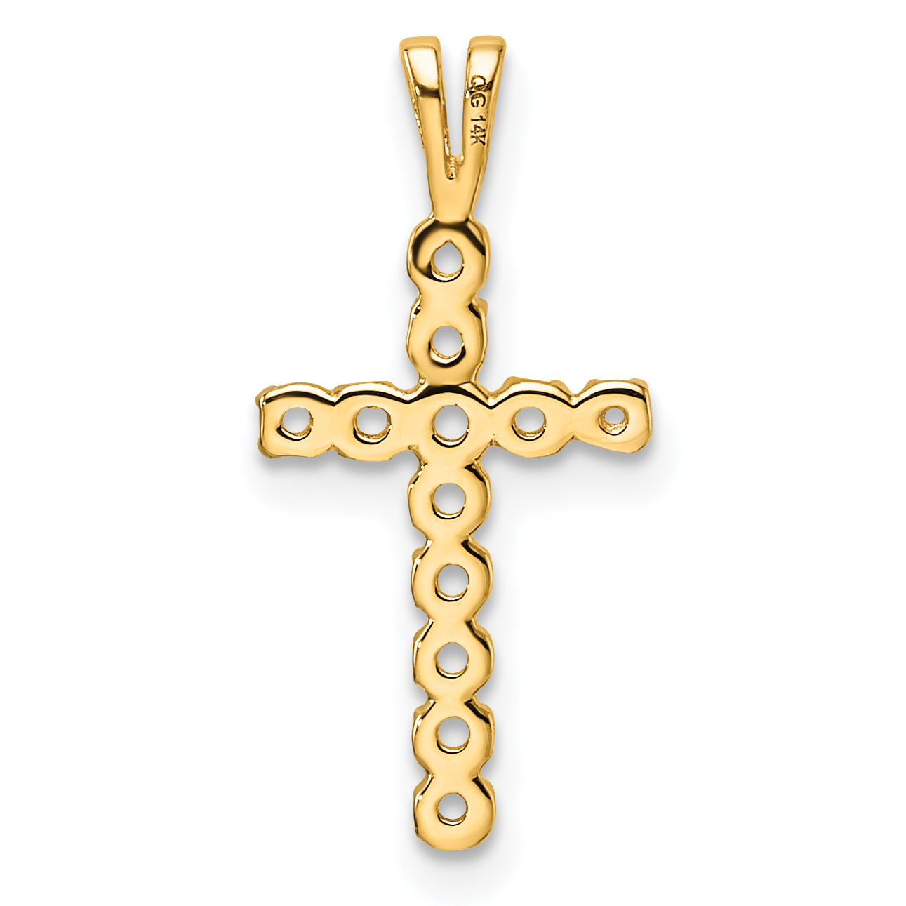14k Latin Cross Pendant Mounting