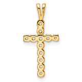 14k Latin Cross Pendant Mounting