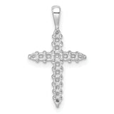 14k White Gold Diamond Cross Mounting