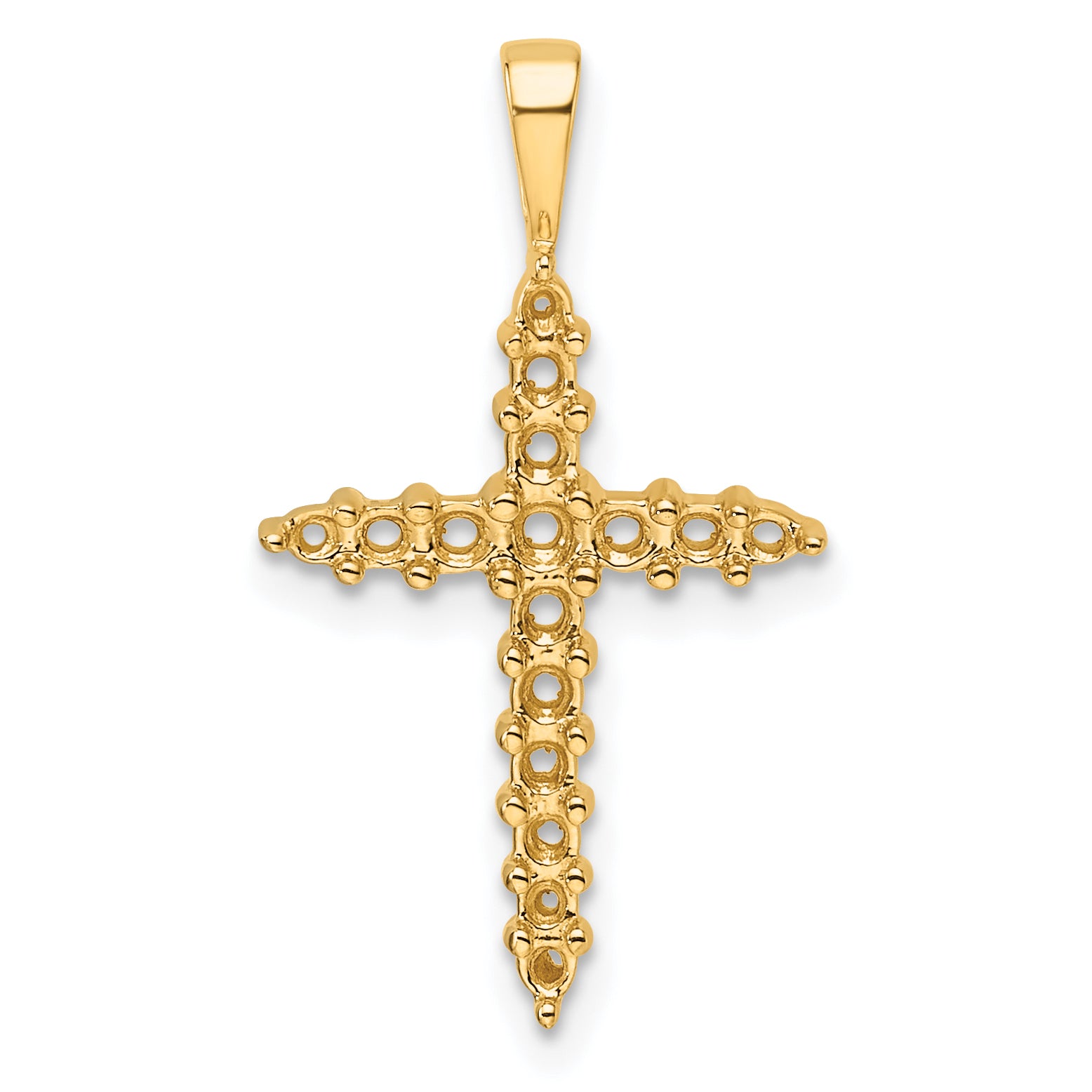 14k Diamond Cross Mounting