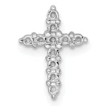 14k White Gold 1/3ct Cross Chain Slide Mounting