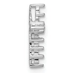 14k White Gold 1/3ct Cross Chain Slide Mounting