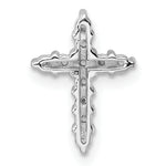 14k White Gold 1/3ct Cross Chain Slide Mounting