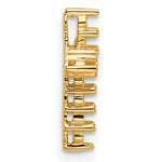 14k 1/3ct Cross Chain Slide Mounting