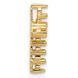14k 1/3ct Cross Chain Slide Mounting