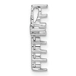 14k White Gold 3/4ct Cross Chain Slide Mounting