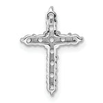 14k White Gold 3/4ct Cross Chain Slide Mounting