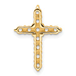14k 3/4ct Cross Chain Slide Mounting