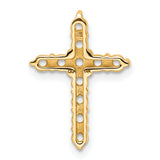 14k 3/4ct Cross Chain Slide Mounting
