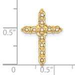 14k 3/4ct Cross Chain Slide Mounting