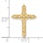 14k 1ct Cross Chain Slide Mounting