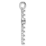 14k White Gold Latin Cross Pendant Mounting