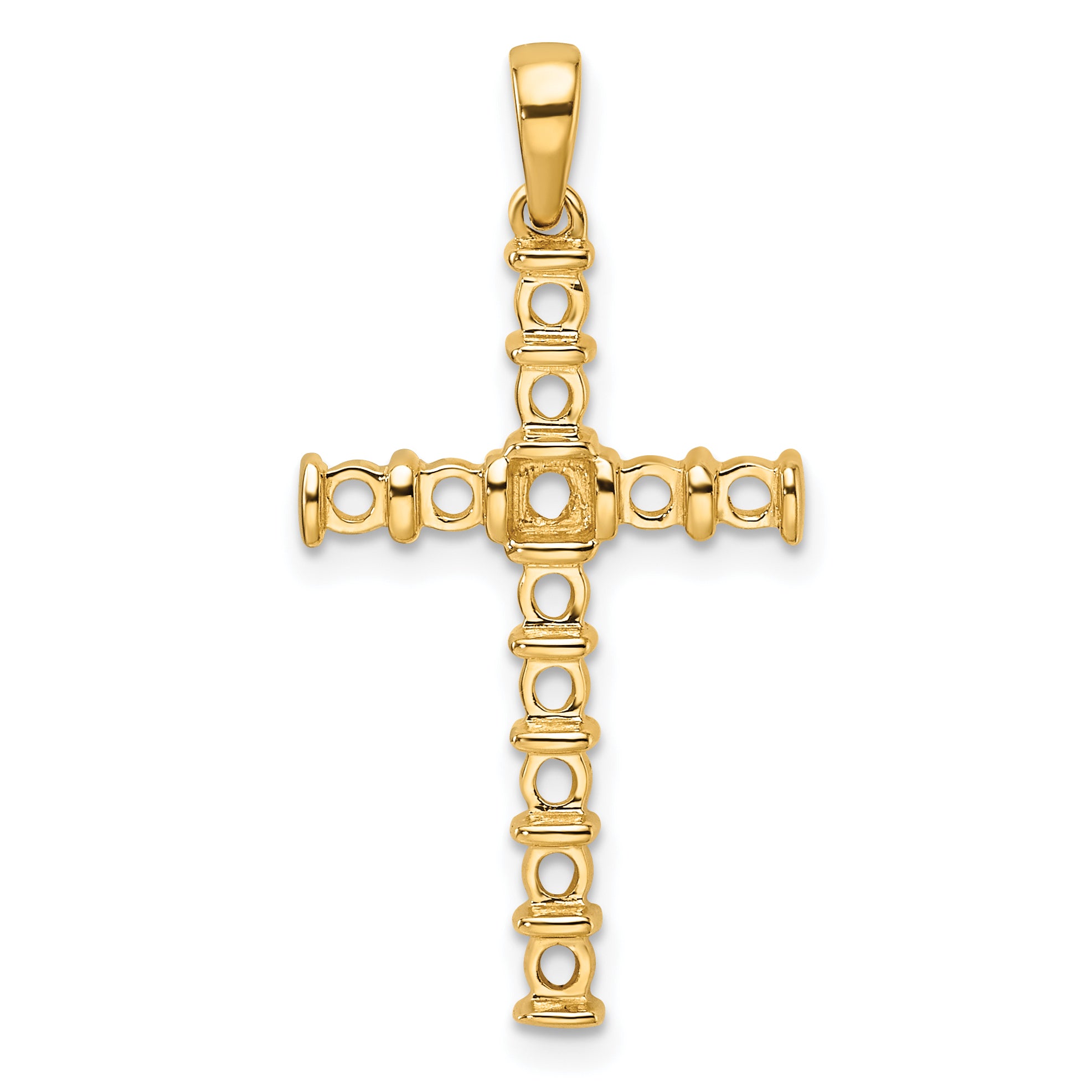 14k Latin Cross Pendant Mounting