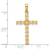 14k Latin Cross Pendant Mounting