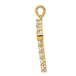 14k A 3/4ct. Diamond Latin Cross Pendant