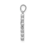 14k White Gold 1/10ct. Diamond Cross Pendant