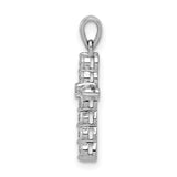 14k White Gold 1/4ct. Diamond Cross Pendant