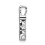 14k White Gold 1/6ct. Diamond Latin Cross Chain Slide