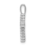 14k White Gold 1/6ct. Diamond Latin Cross Pendant