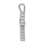 14k White Gold 1/4ct. Diamond Latin Cross Pendant