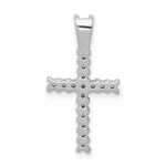 14k White Gold 1/4ct. Diamond Latin Cross Pendant
