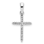 14k White Gold 1/6ct. Diamond Cross Pendant