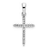 14k White Gold 1/6ct. Diamond Cross Pendant
