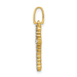 14k 1/6ct. Diamond Cross Pendant
