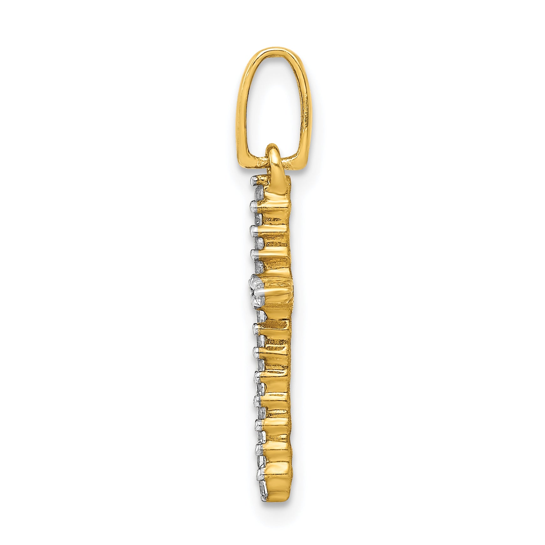 14k 1/6ct. Diamond Cross Pendant