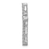 14k White Gold 3/8ct. Diamond Cross Chain Slide