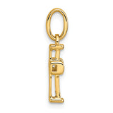 14k Small Diamond Latin Cross Pendant