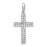 14k White Gold 1/4ct. Diamond Cross Pendant