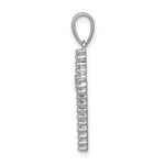 14k White Gold 1/4ct. Diamond Cross Pendant