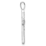 14k White Gold Heart Cross Pendant Mounting