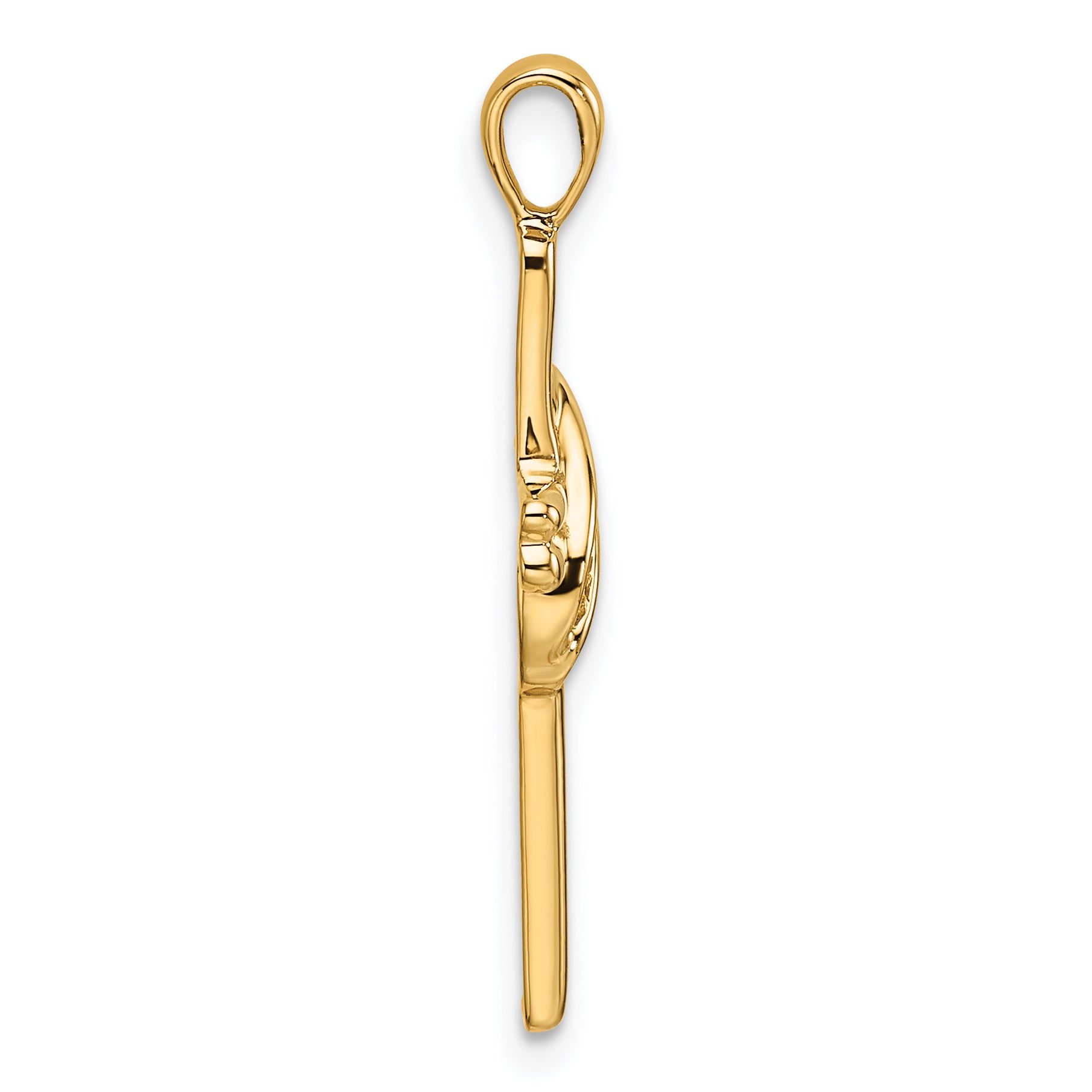 14k Cross Pendant Mounting